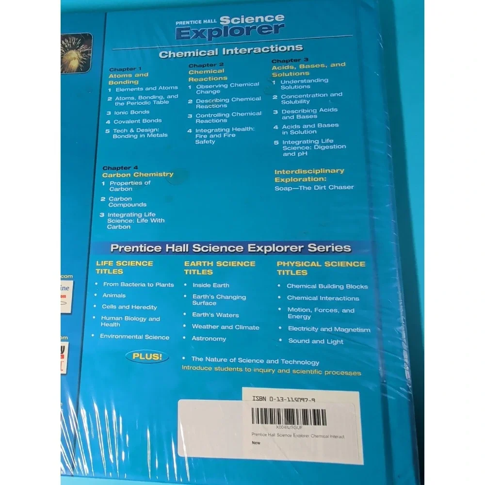 Prentice Hall Science Explorer: Chemical Interactions New Sealed Discovery Chann